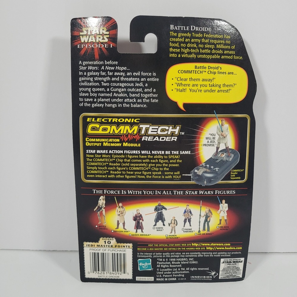 Star Wars Episode I Battle Droid Action Figure with Blaster Rifle Hasbro 1998 - Picture 2 of 8